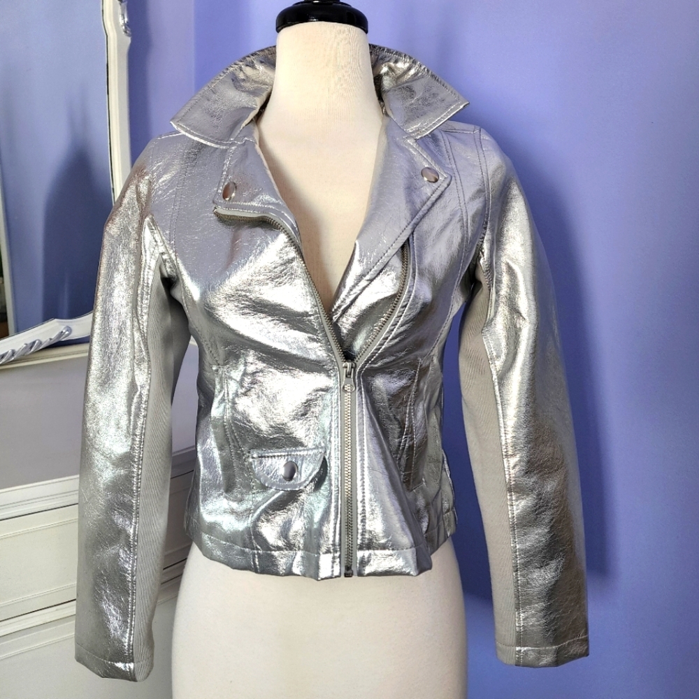 Justice Faux Leather Jacket